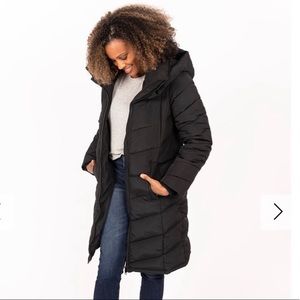 Harper Coats Uptown Puffer in Black XL